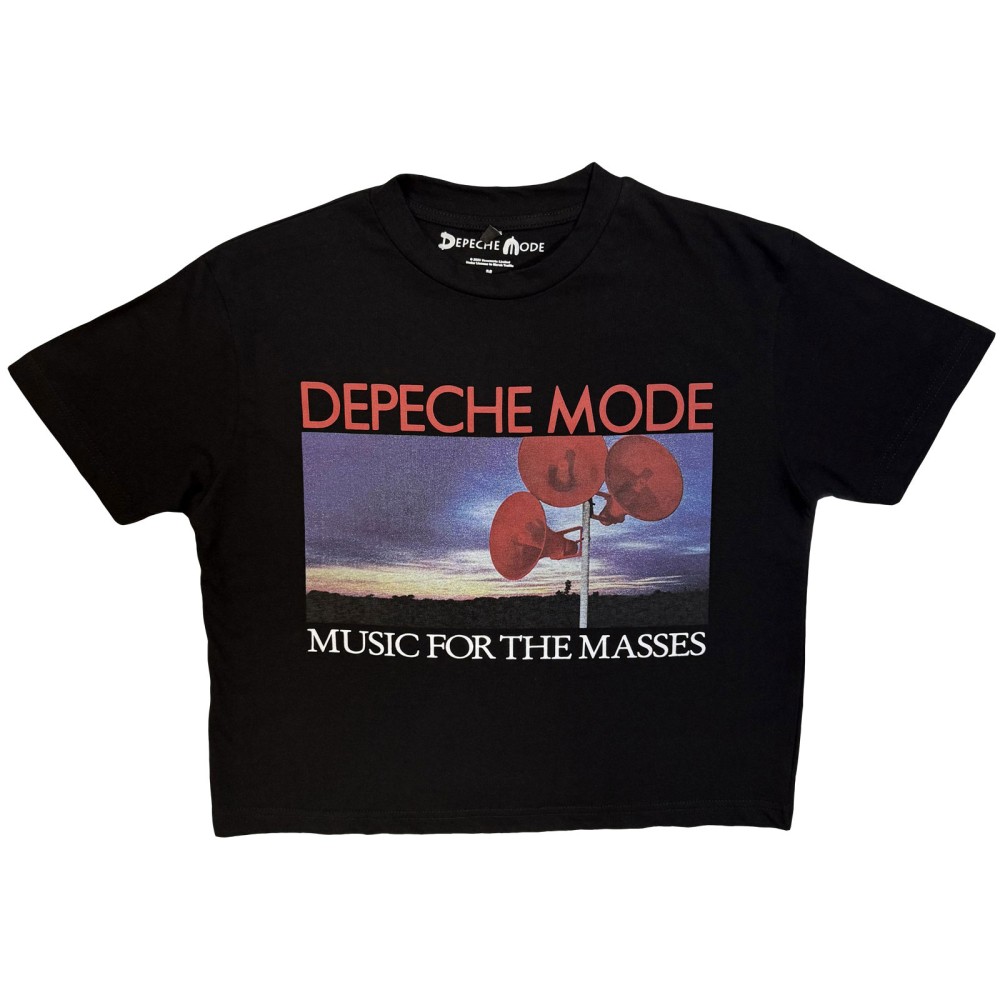 Depeche Mode - Music For The Masses Crop top - Black